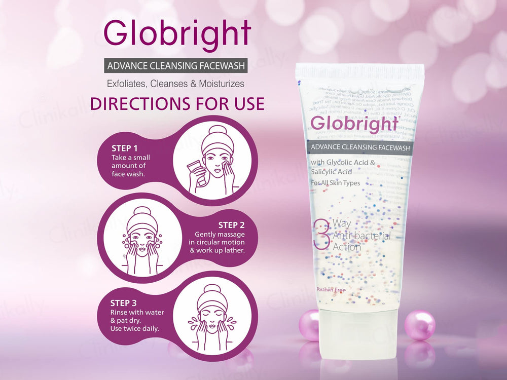 Globright 3 Way Anti-Bacterial Facewash