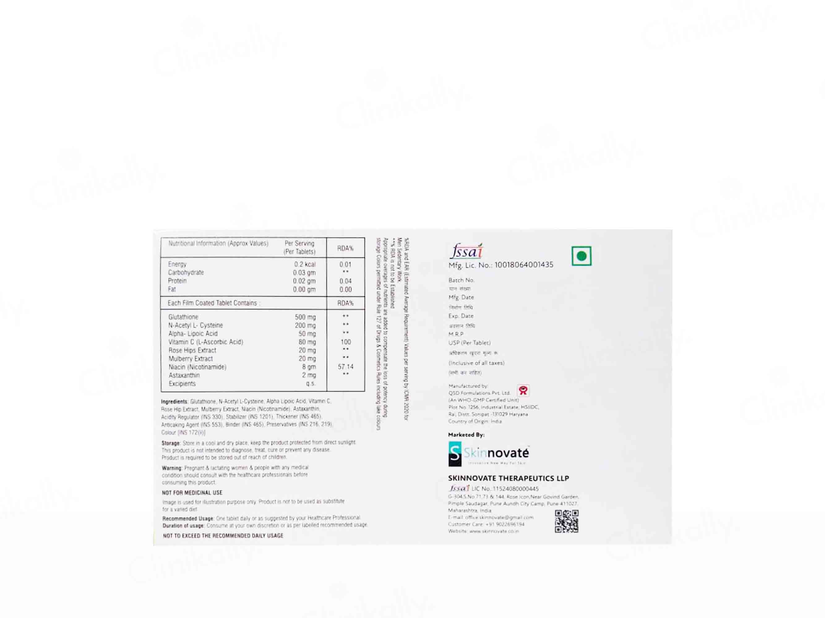 Glotox Nutraceutical Tablet