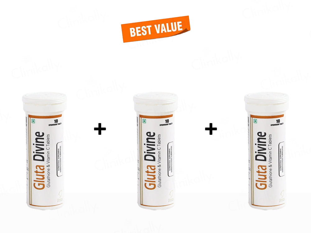 Gluta Divine Glutathione & Vitamin C Effervescent Tablet
