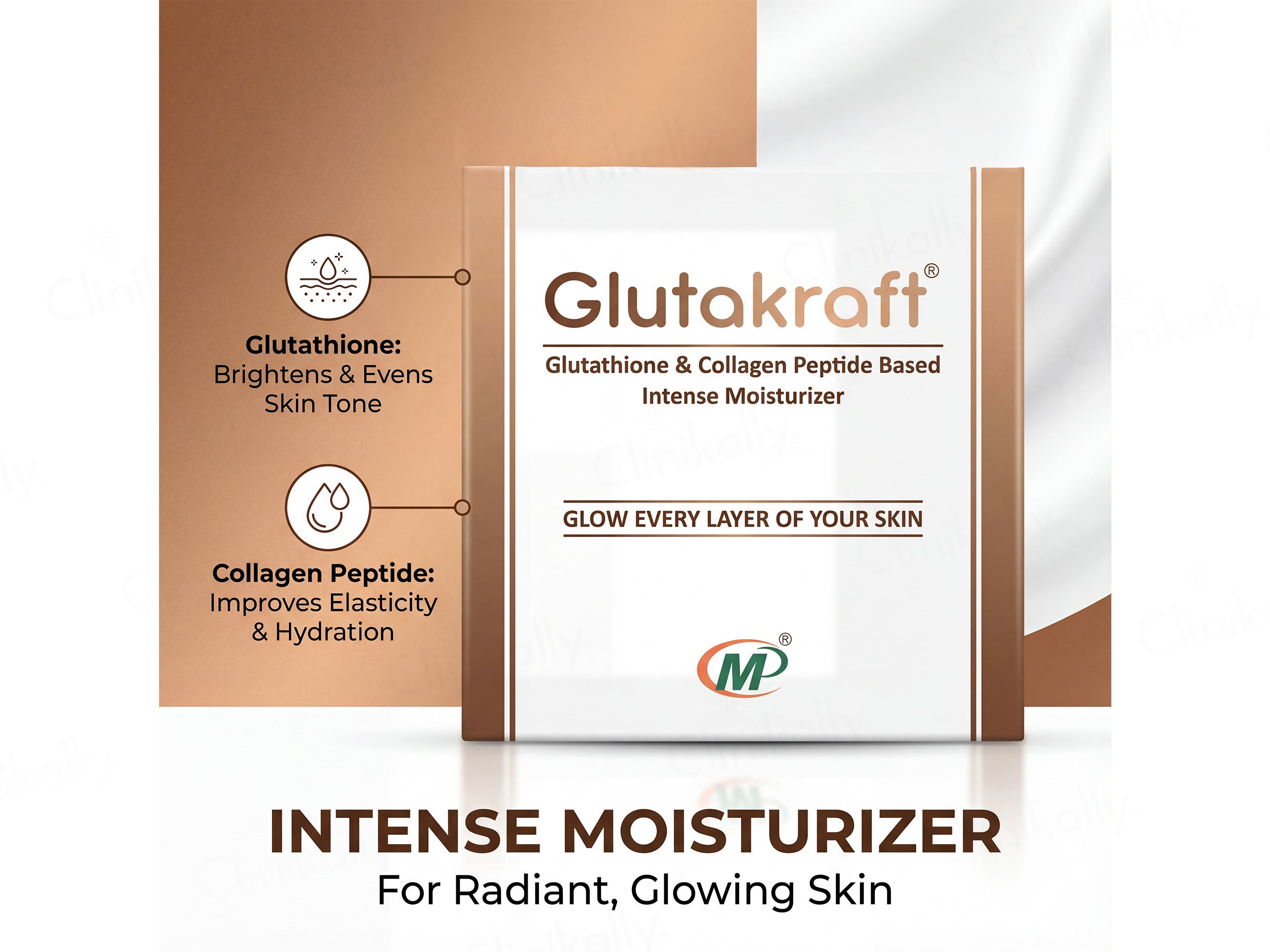 Glutakraft Glutathione & Collagen Peptide Based Intense Moisturizer
