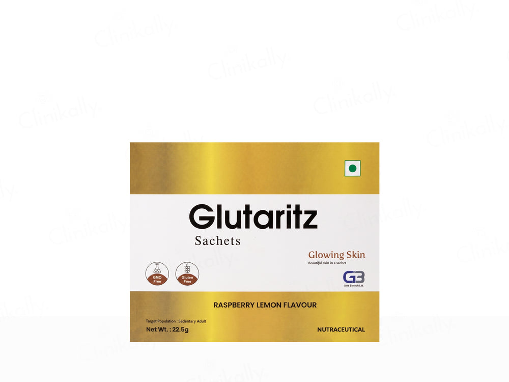 Glutaritz Glowing Skin Nutraceutical Sachet - Raspberry Lemon Flavour