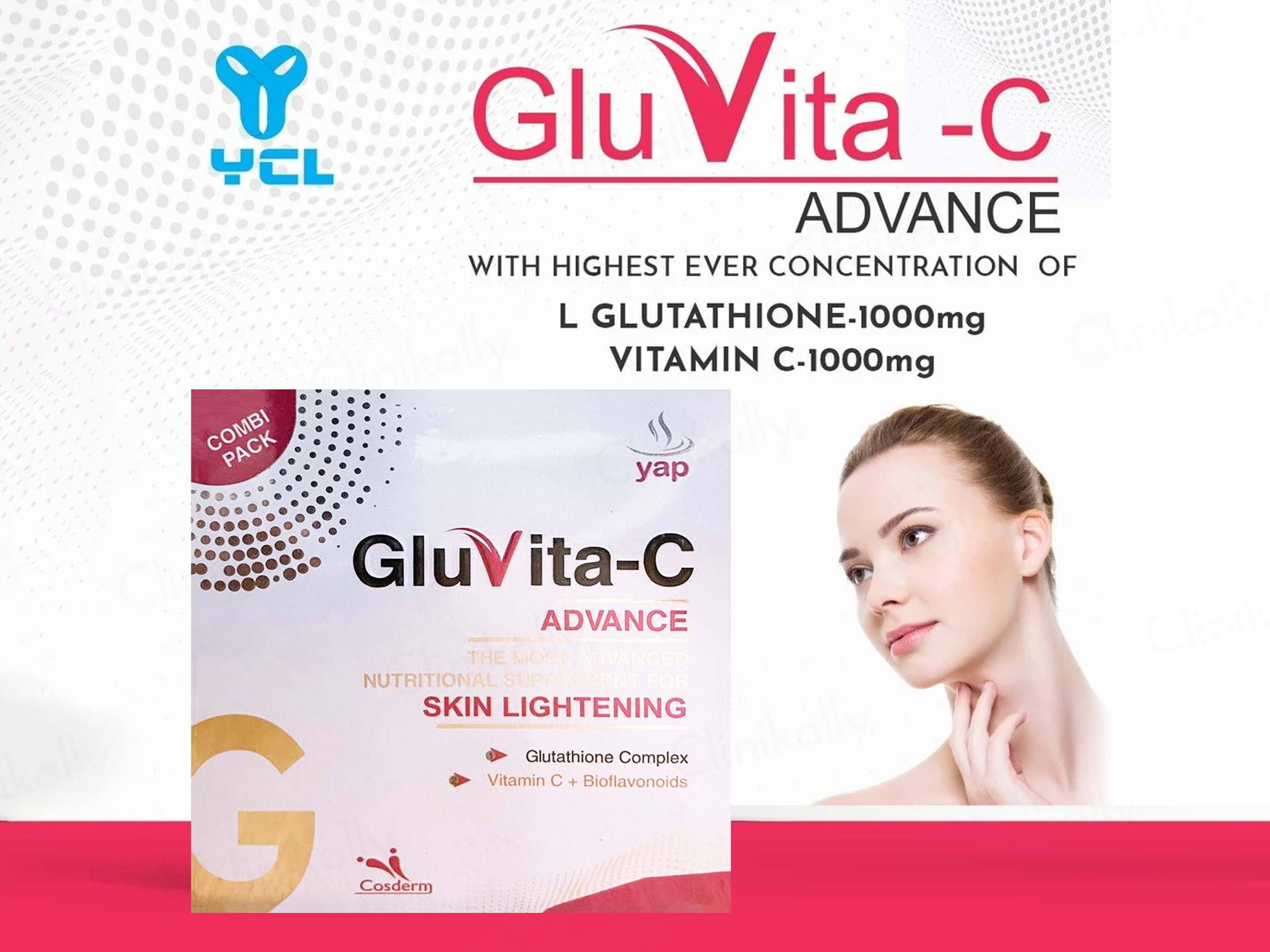 Gluvita-C Advance Skin Lightening Nutritional Supplement Kit