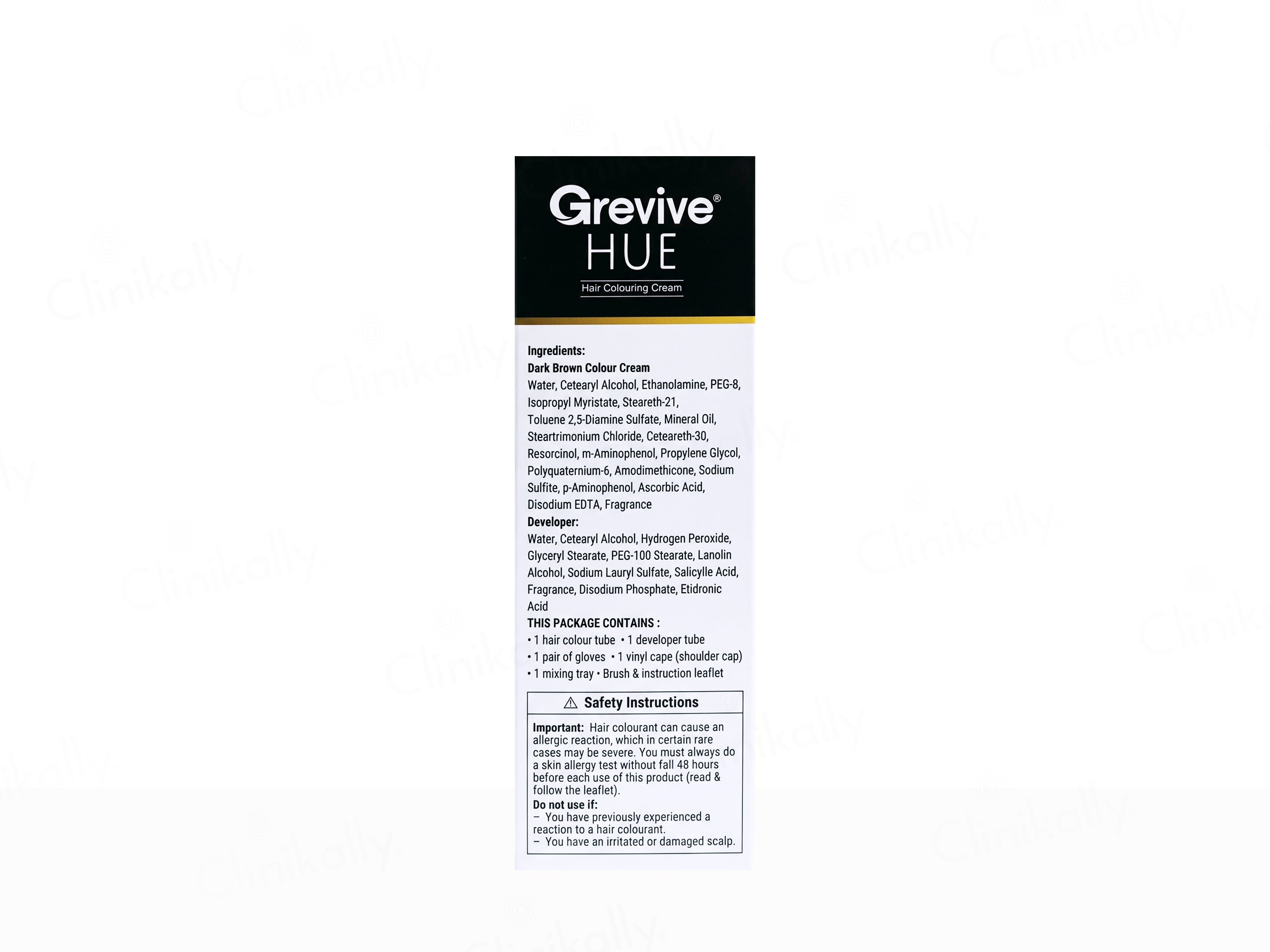 Grevive Hue Hair Colouring Cream (Dark Brown)