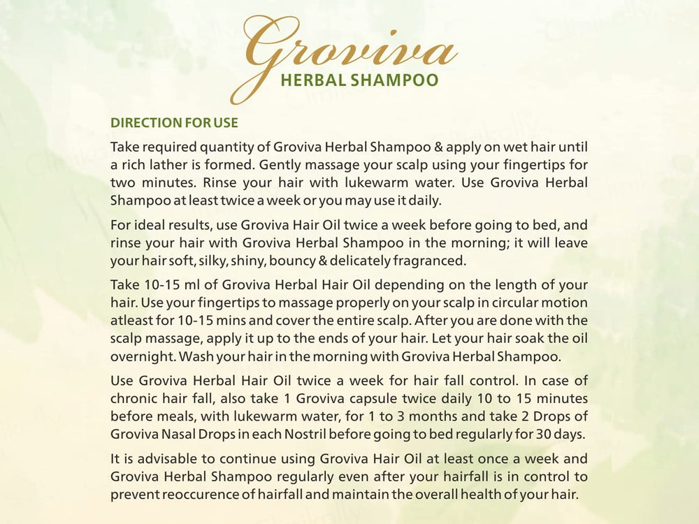 Groviva Complete Hair Solution Herbal Shampoo