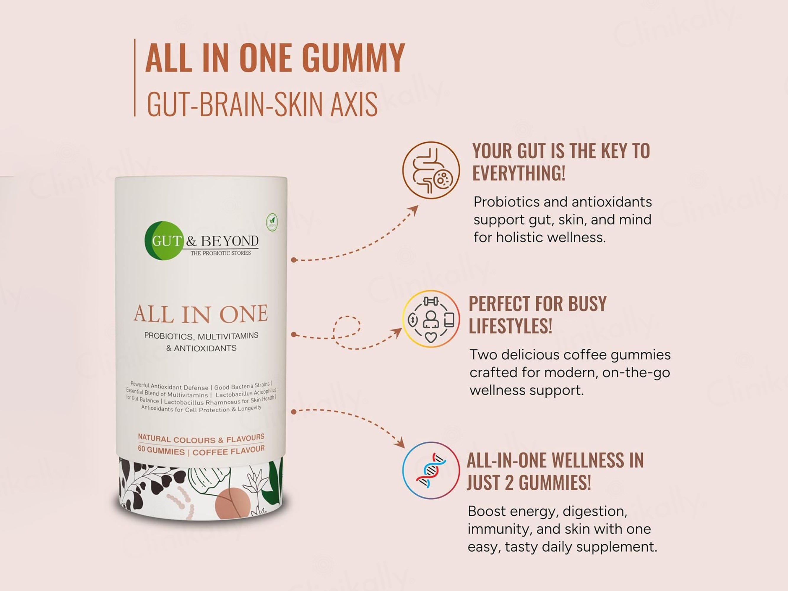 Gut & Beyond All In One Gummies - Coffee Flavour