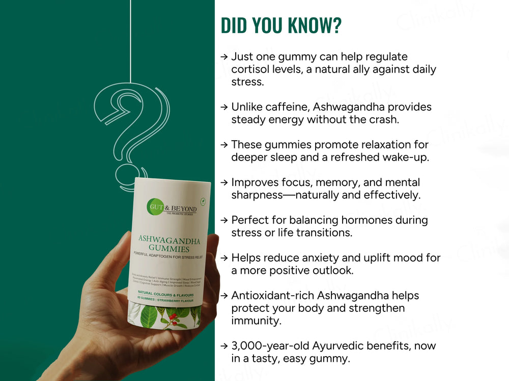 Gut & Beyond Ashwagandha Gummies - Strawberry Flavour