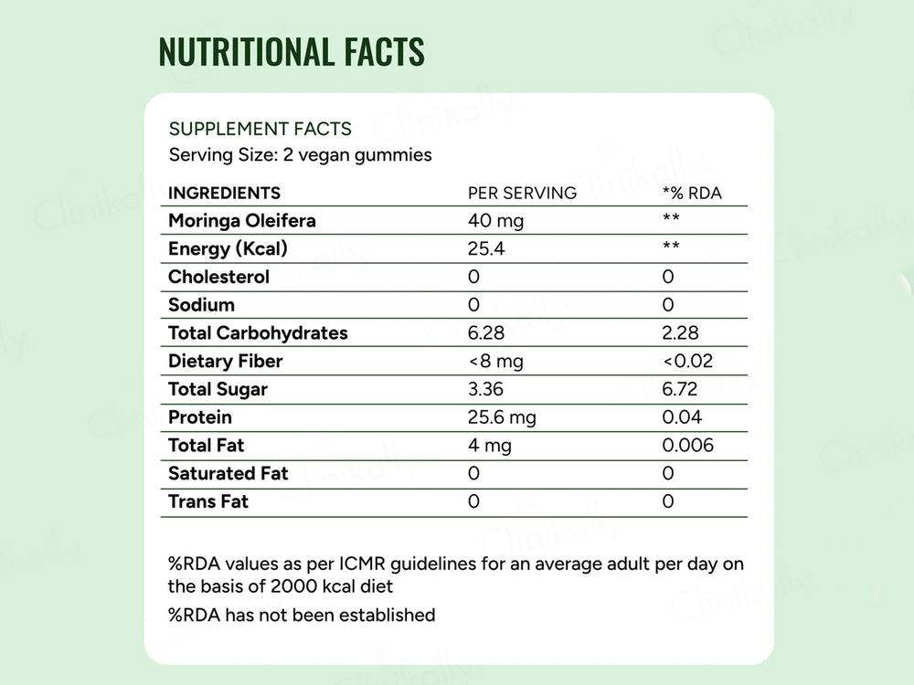 Gut & Beyond Moringa Gummies - Lemon Flavour