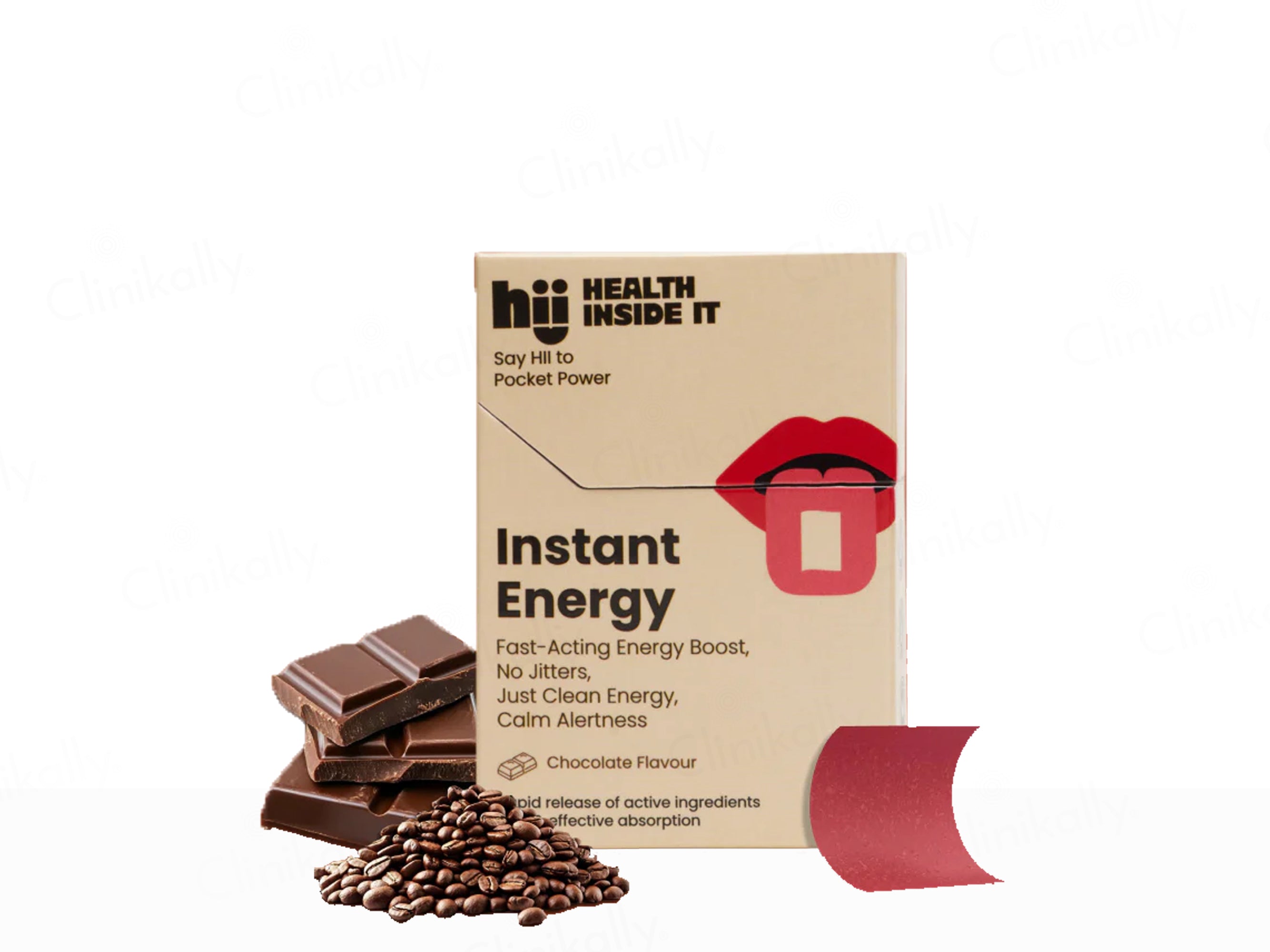 HII Health Inside It Instant Energy Oral Strip - Chocolate Flavour