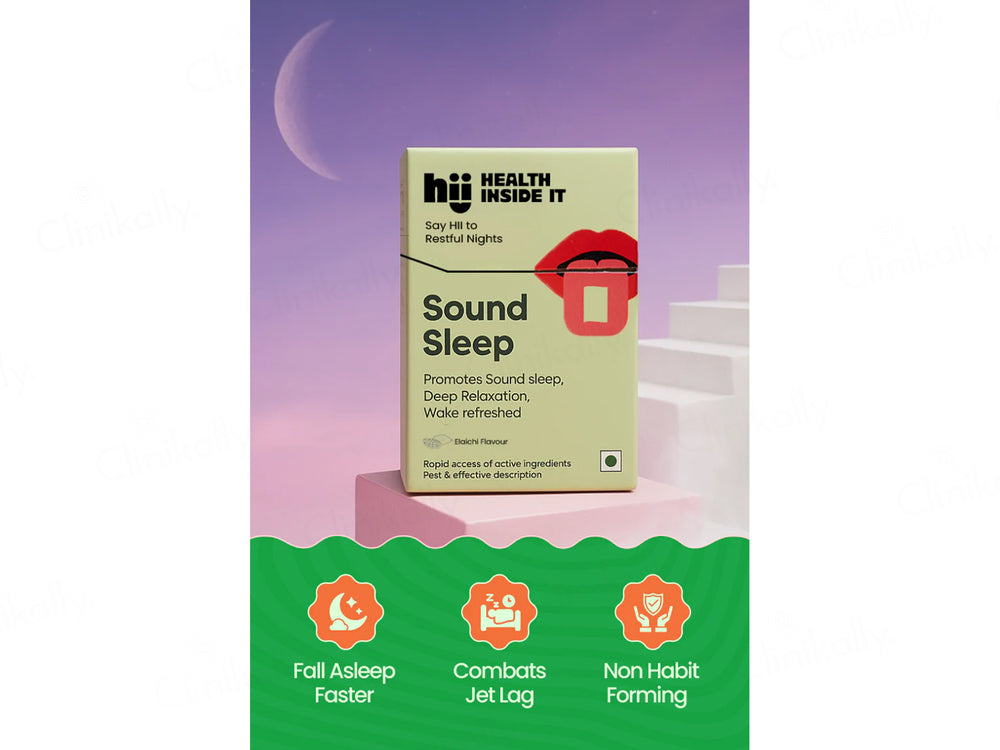 HII Health Inside It Sound Sleep Oral Strip - Elaichi Flavour