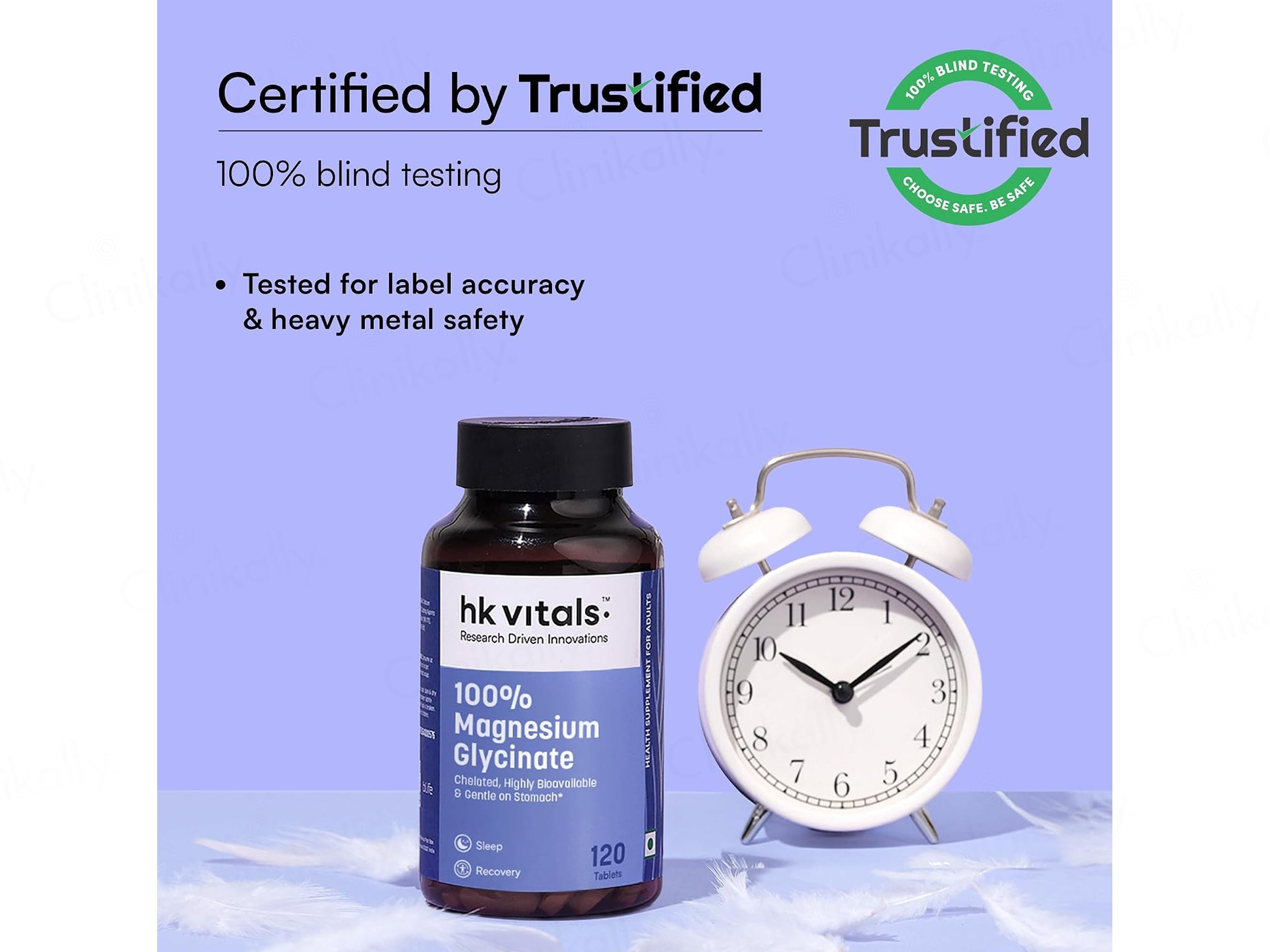 HK Vitals 100% Magnesium Glycinate Health Supplement Tablet