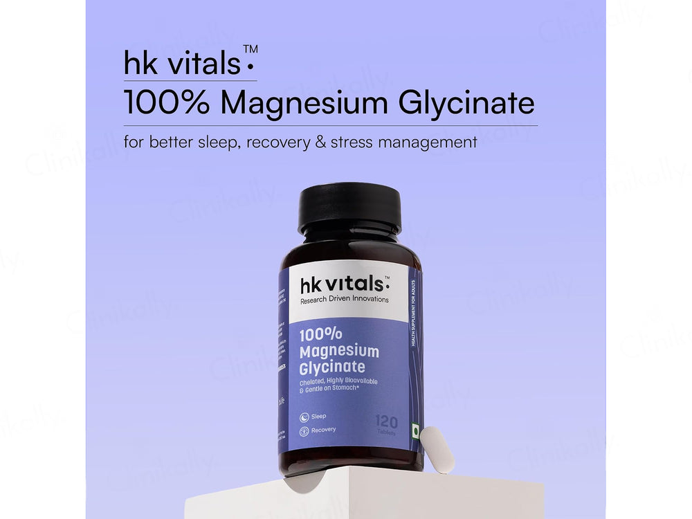 HK Vitals 100% Magnesium Glycinate Health Supplement Tablet