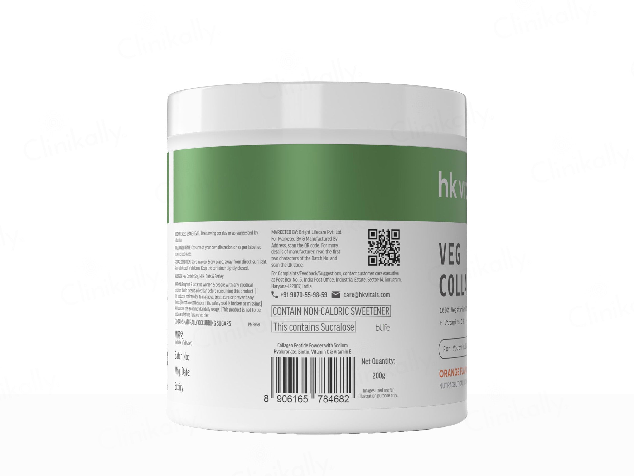 HK Vitals 100% Veg Collagen Powder - Orange
