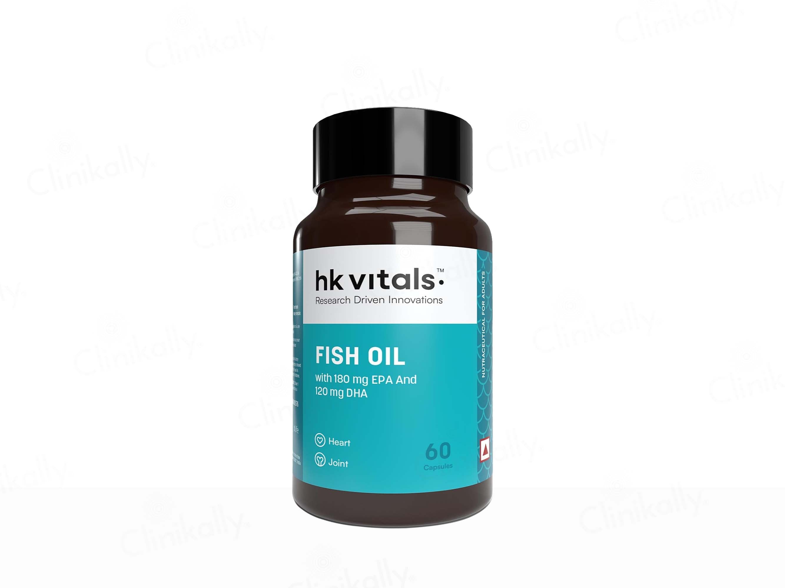 HK Vitals Fish Oil 1000mg with 180mg EPA and 120mg DHA Capsule