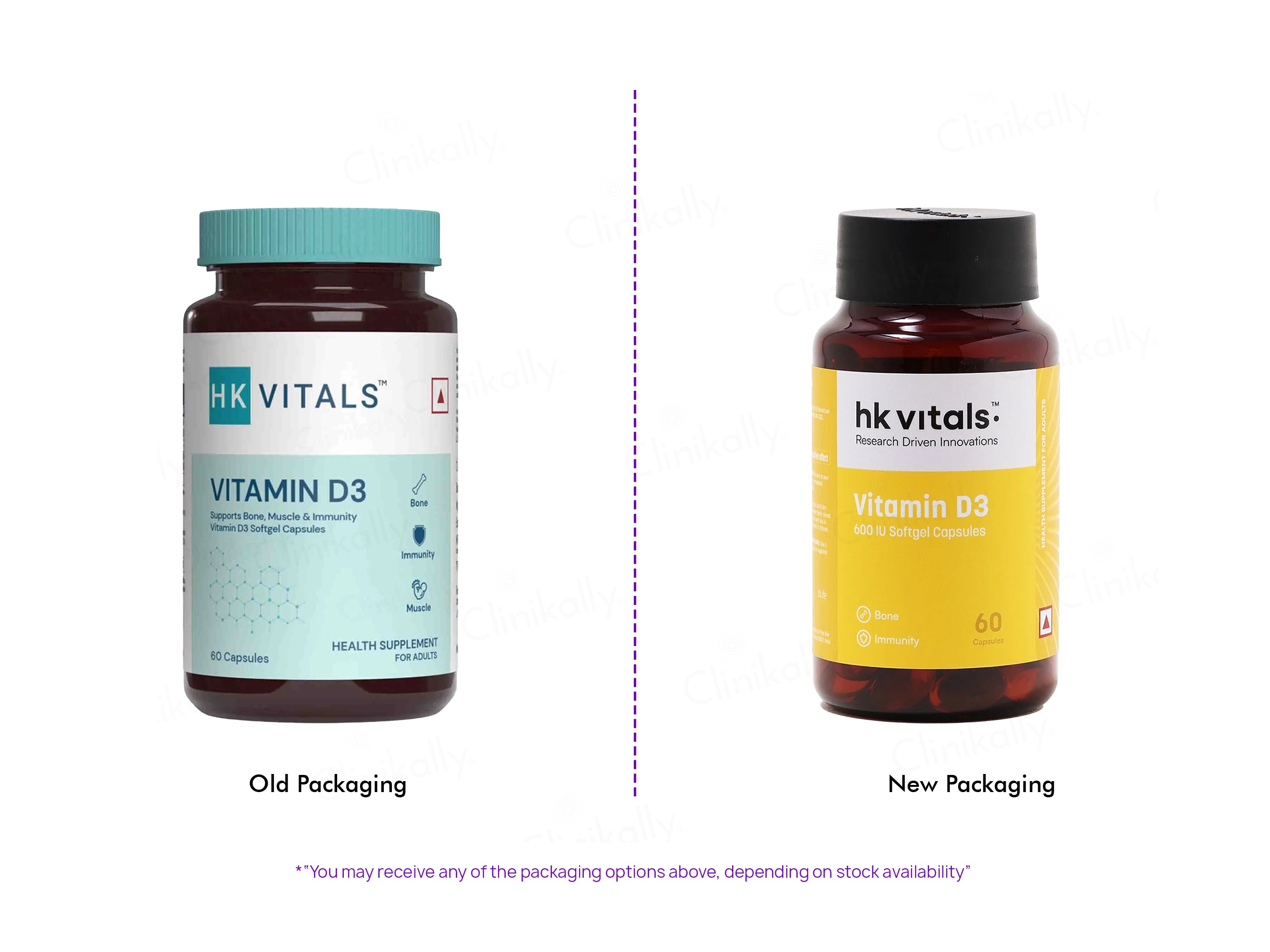 HK Vitals Vitamin D3 Soft Gelatin Capsule