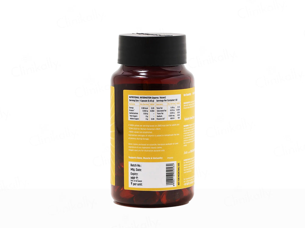 HK Vitals Vitamin D3 Soft Gelatin Capsule