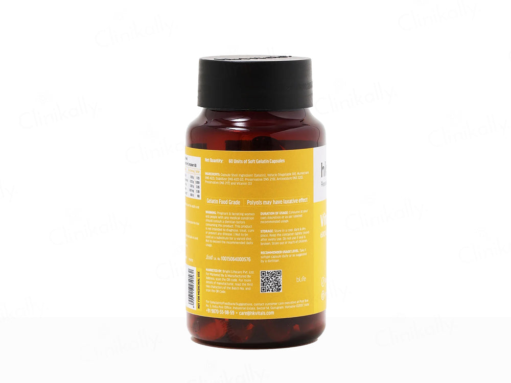 HK Vitals Vitamin D3 Soft Gelatin Capsule