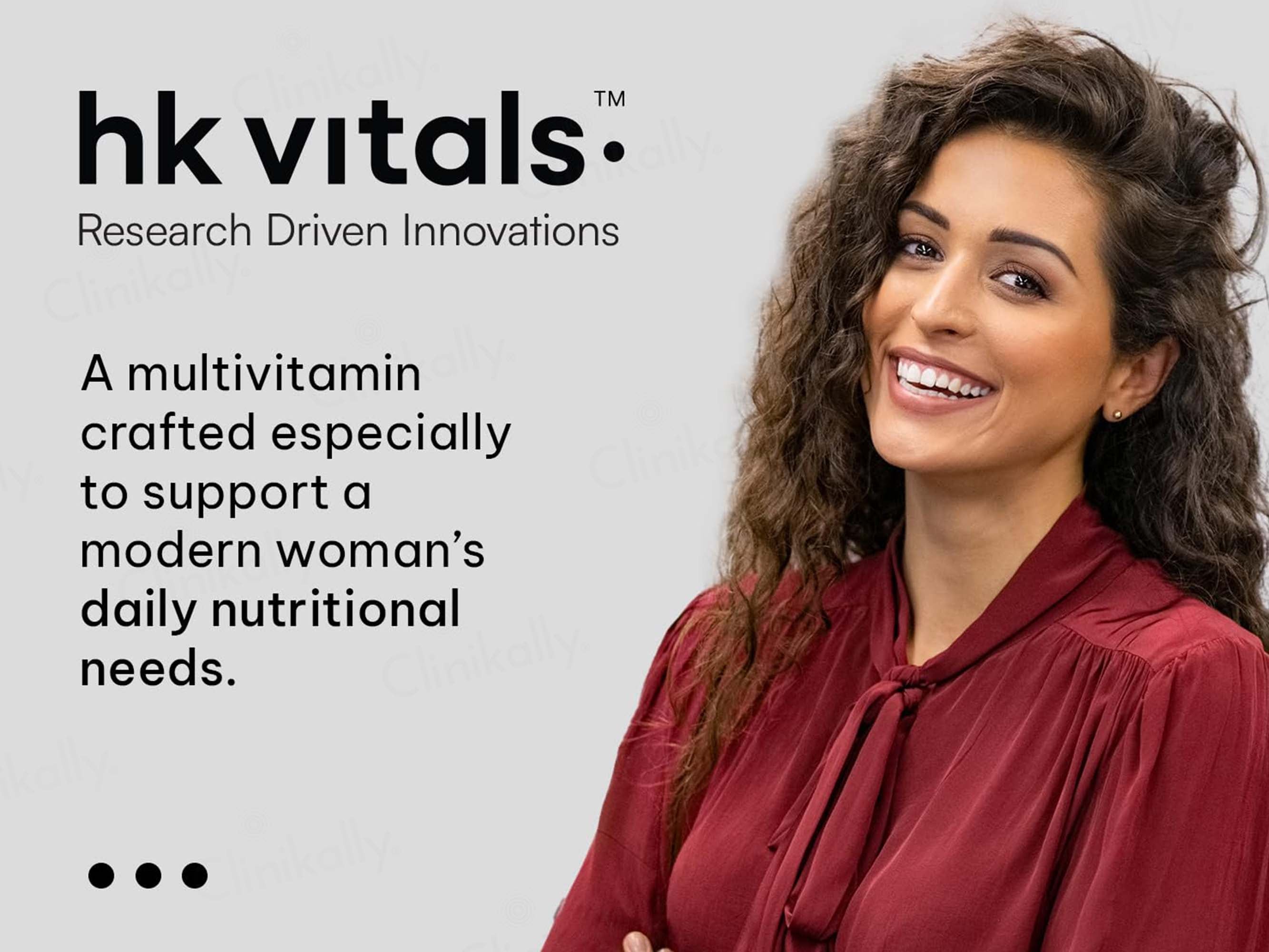 HK Vitals Multivitamin With Soya-Isoflavones, Lycopene & Ginseng Extract Tablet For Women