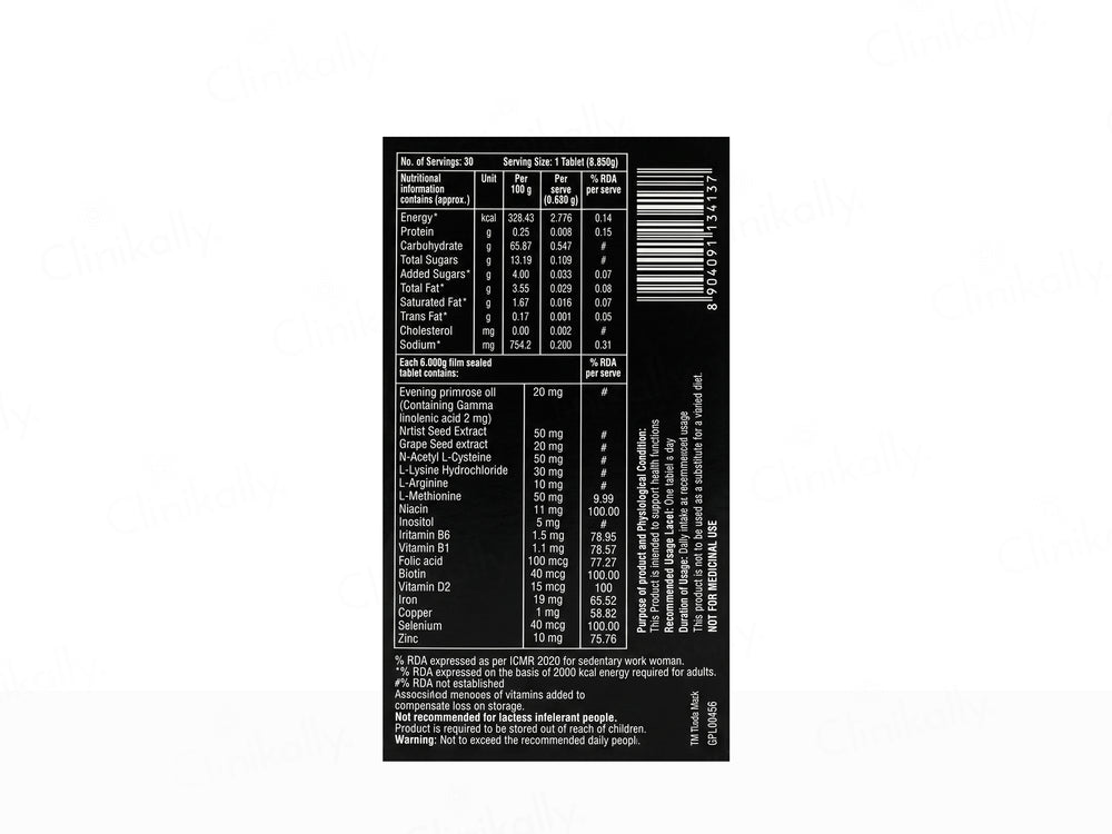 Hair 4U VM Hair Health & Growth Tablet