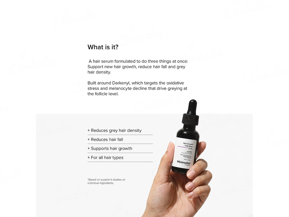 Minimalist Hair Growth + Anti Grey 15.6% Hair Serum