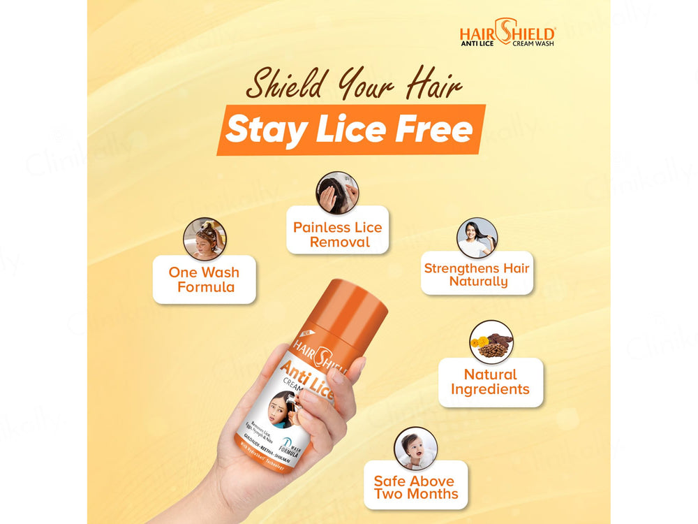 Hairshield Anti Lice Hair & Scalp Cream Wash