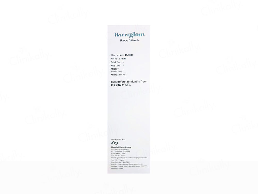 Harriglow Skin Whitening Oil Free Creamy Face Wash