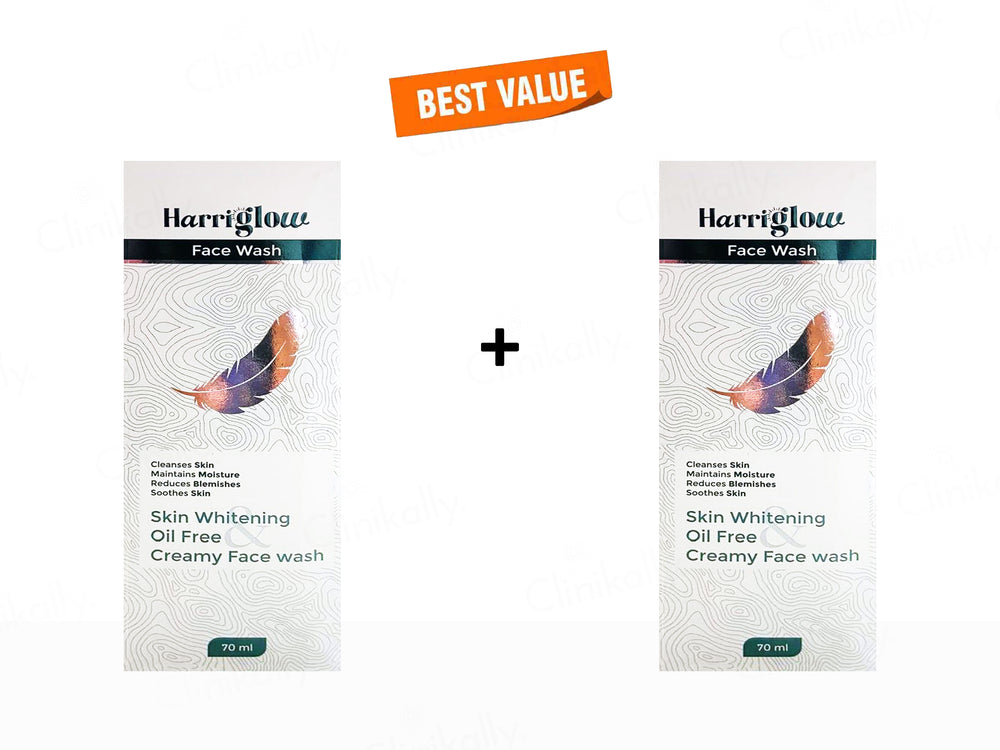 Harriglow Skin Whitening Oil Free Creamy Face Wash