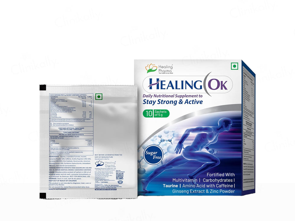 Healing Ok Daily Nutritional Supplement Sugar Free Powder