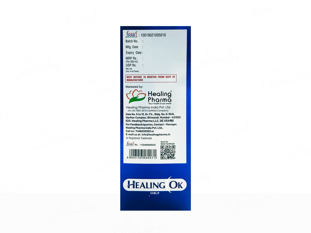 Healing Ok Daily Nutritional Supplement Syrup