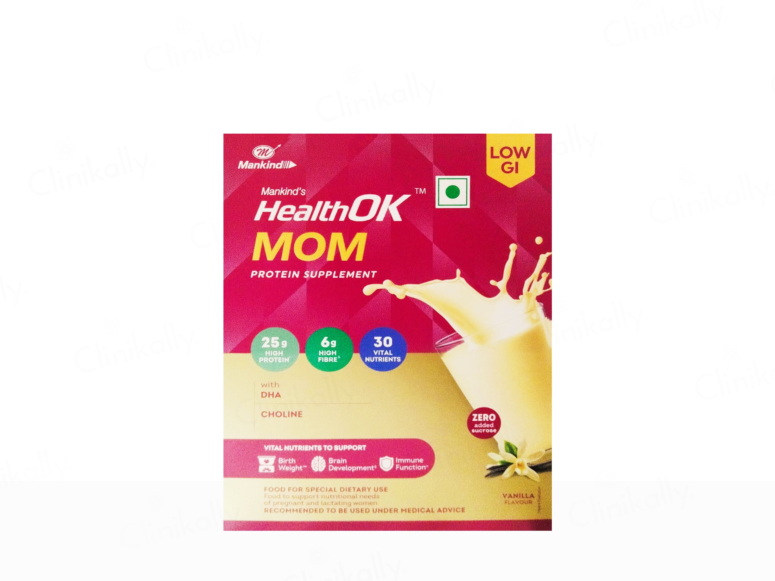 Health OK Mom Protein Supplement Powder - Vanilla Flavour