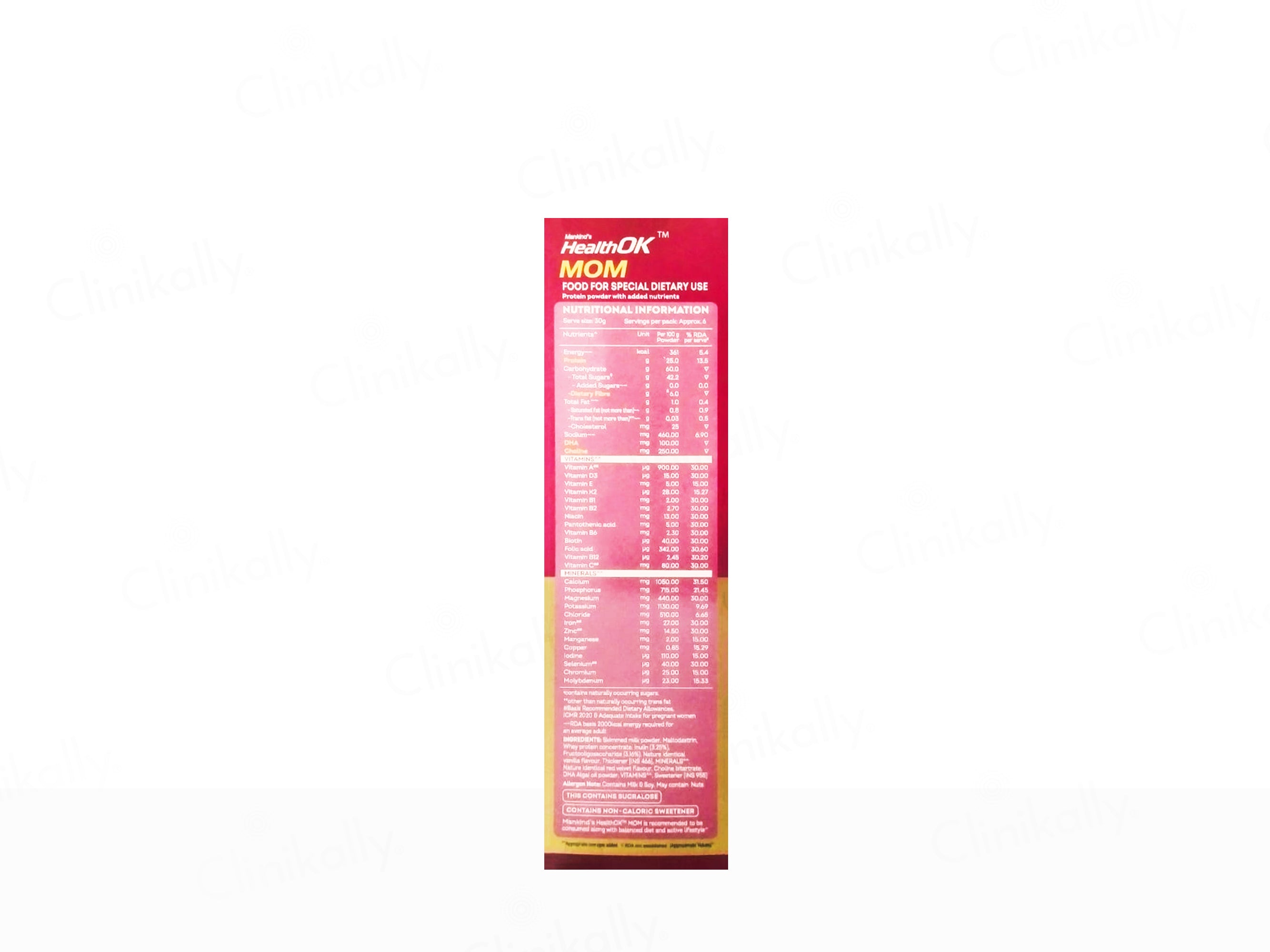 Health OK Mom Protein Supplement Powder - Vanilla Flavour