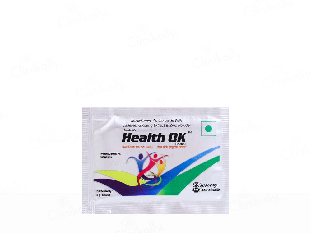 Health OK Multivitamin, Amino Acid, Ginseng & Zinc Nutraceutical Powder