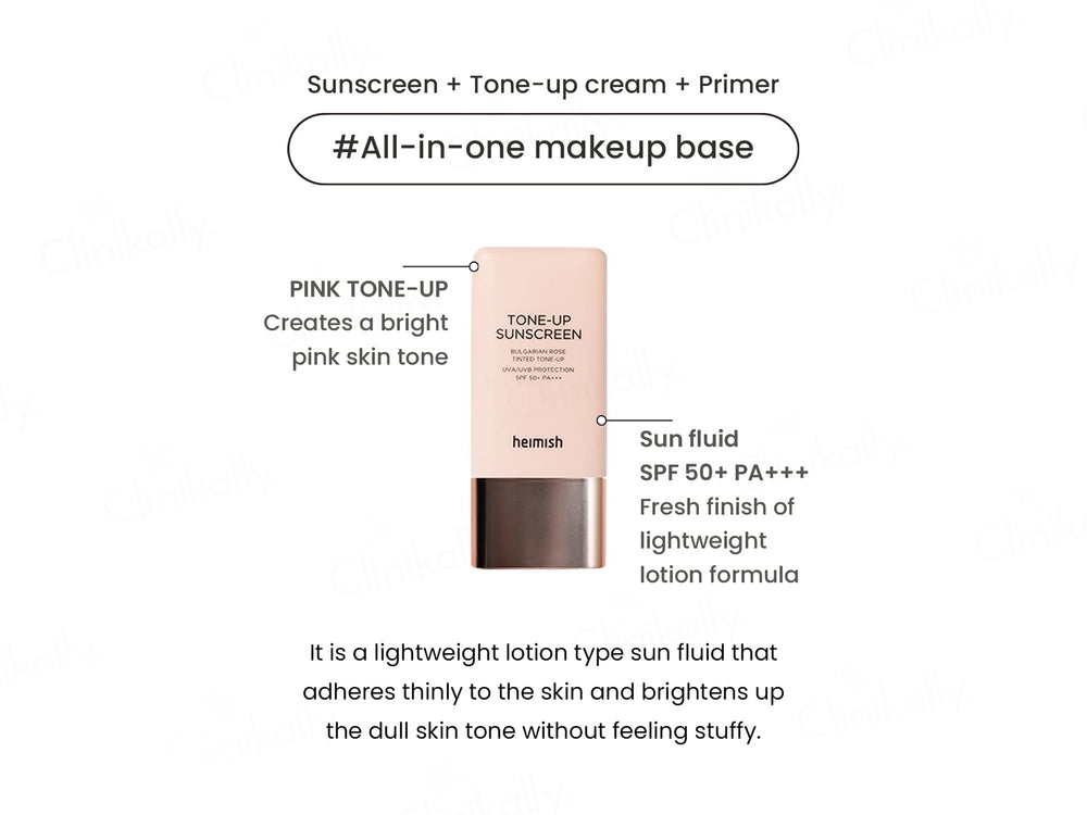 Heimish Bulgarian Rose Tinted Tone-Up Sunscreen SPF 50+ PA+++