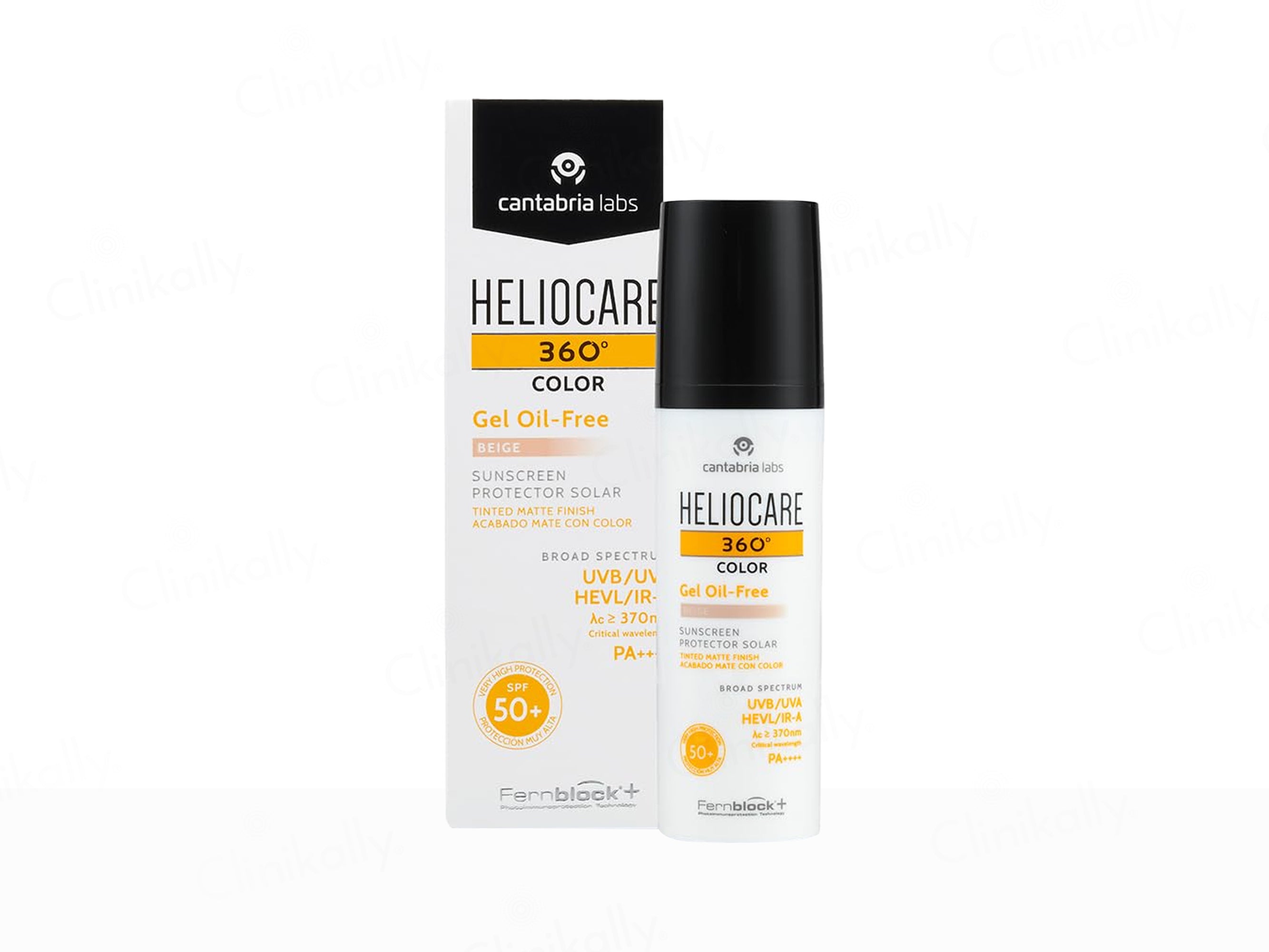 Heliocare 360 Color Oil-Free Tinted Matte Sunscreen Gel SPF 50+ PA++++ (Beige)