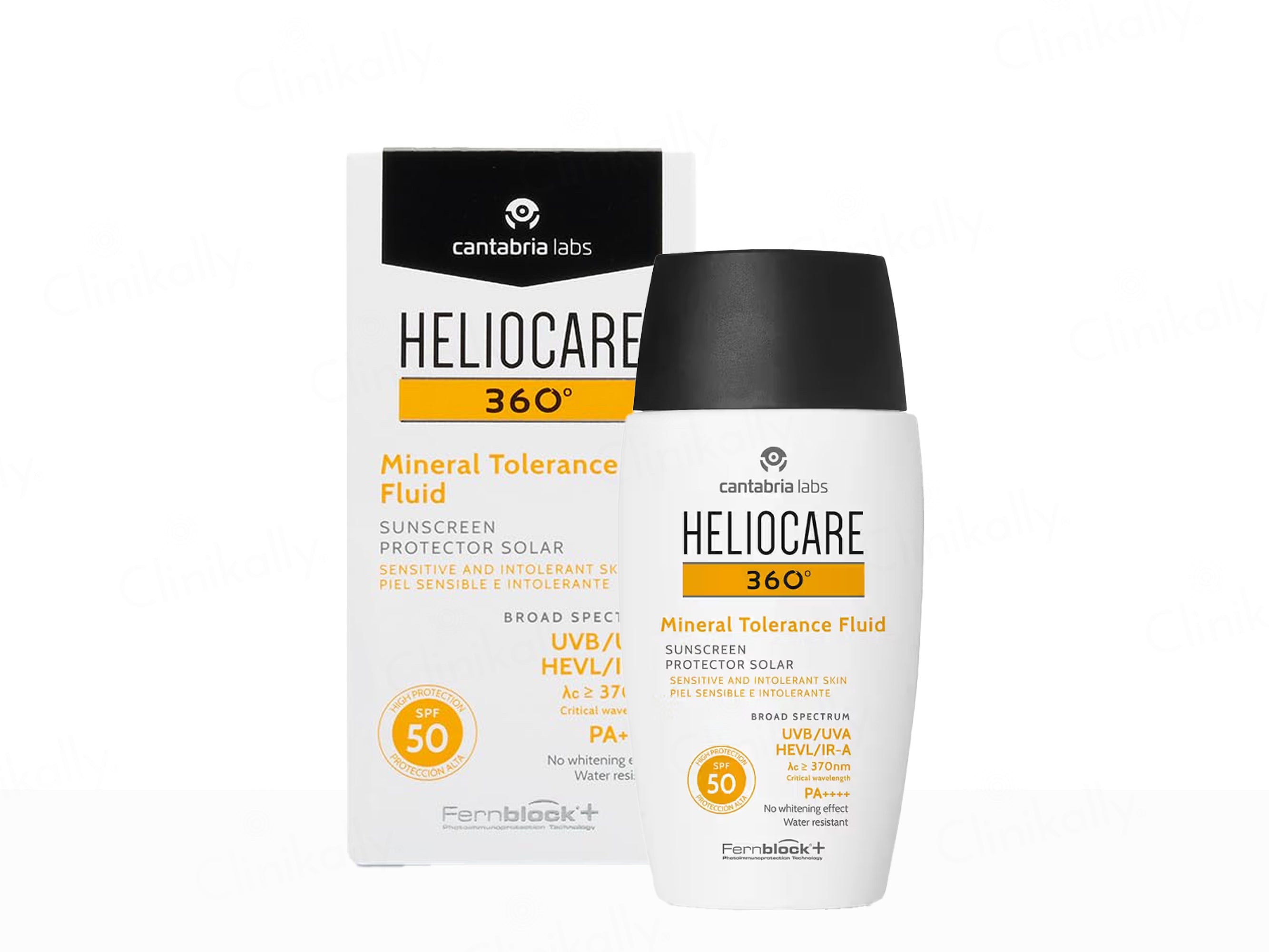 Heliocare 360 Mineral Tolerance Fluid Protector Solar Sunscreen SPF 50 PA++++