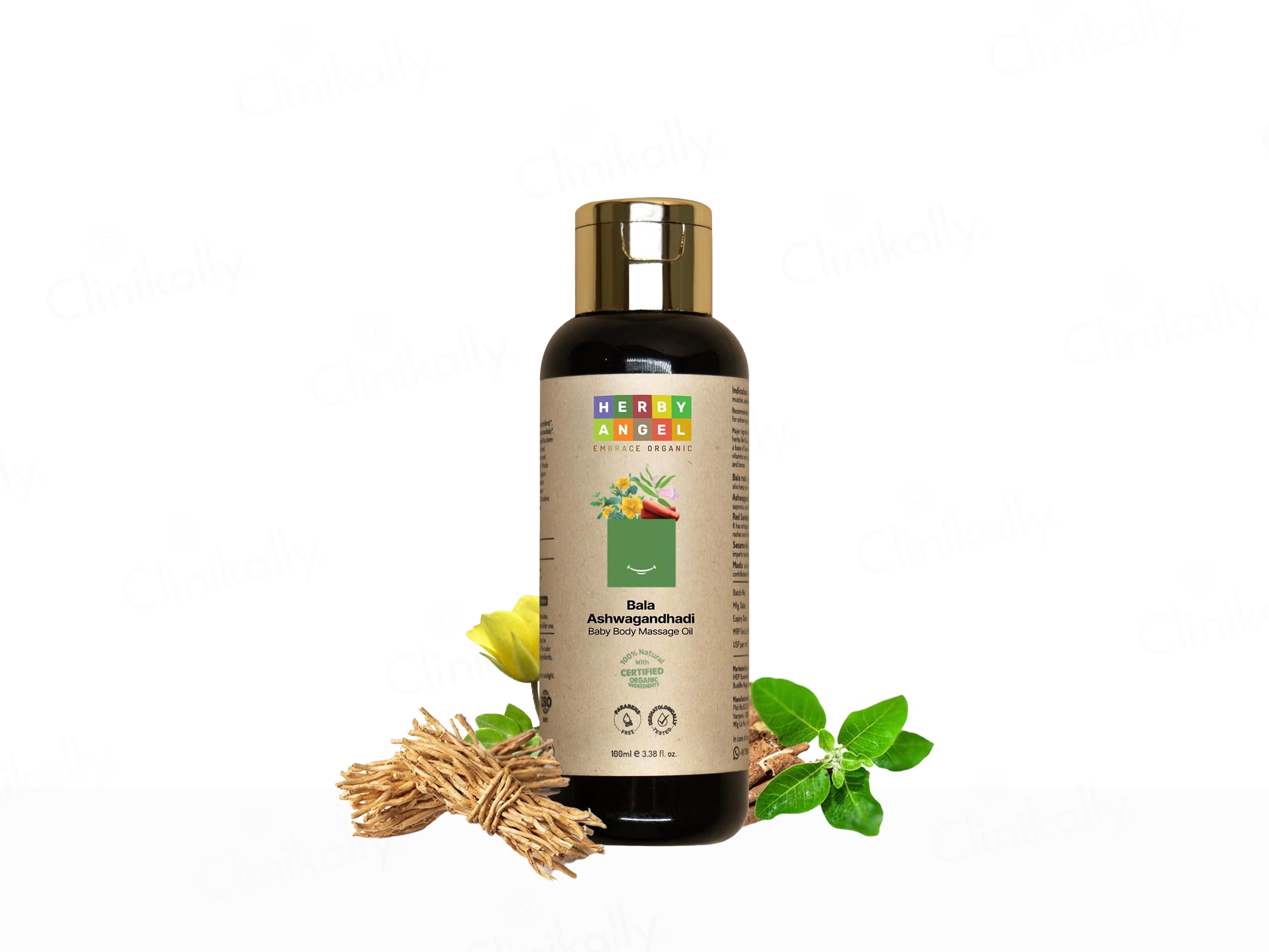 Herby Angel Bala Ashwagandhadi Baby Body Massage Oil