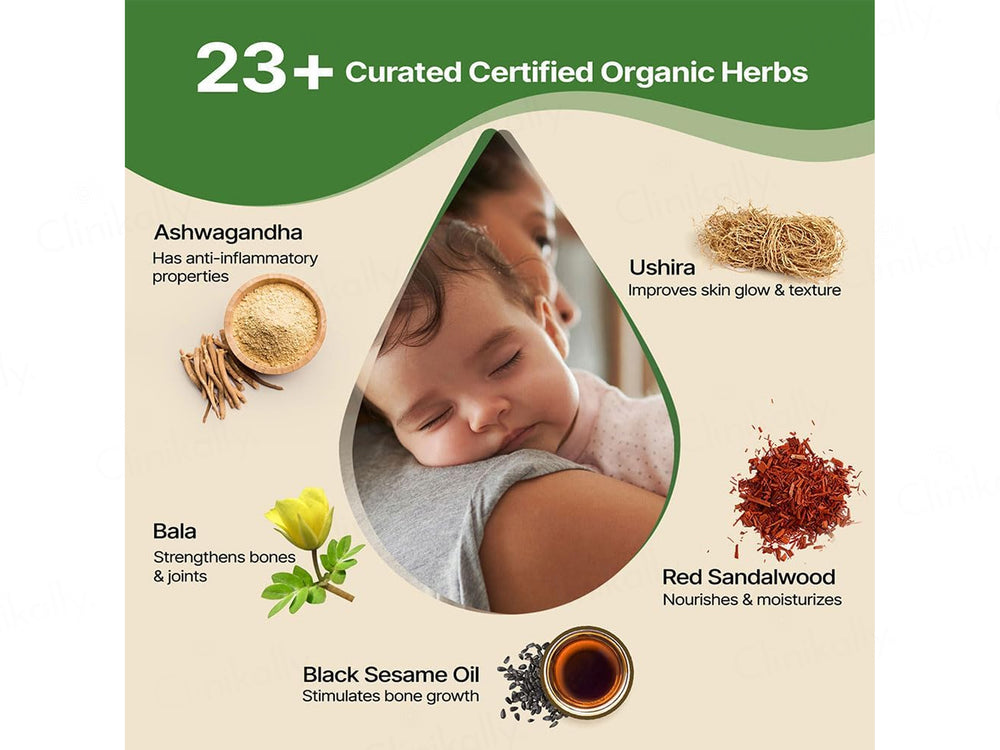 Herby Angel Bala Ashwagandhadi Baby Body Massage Oil