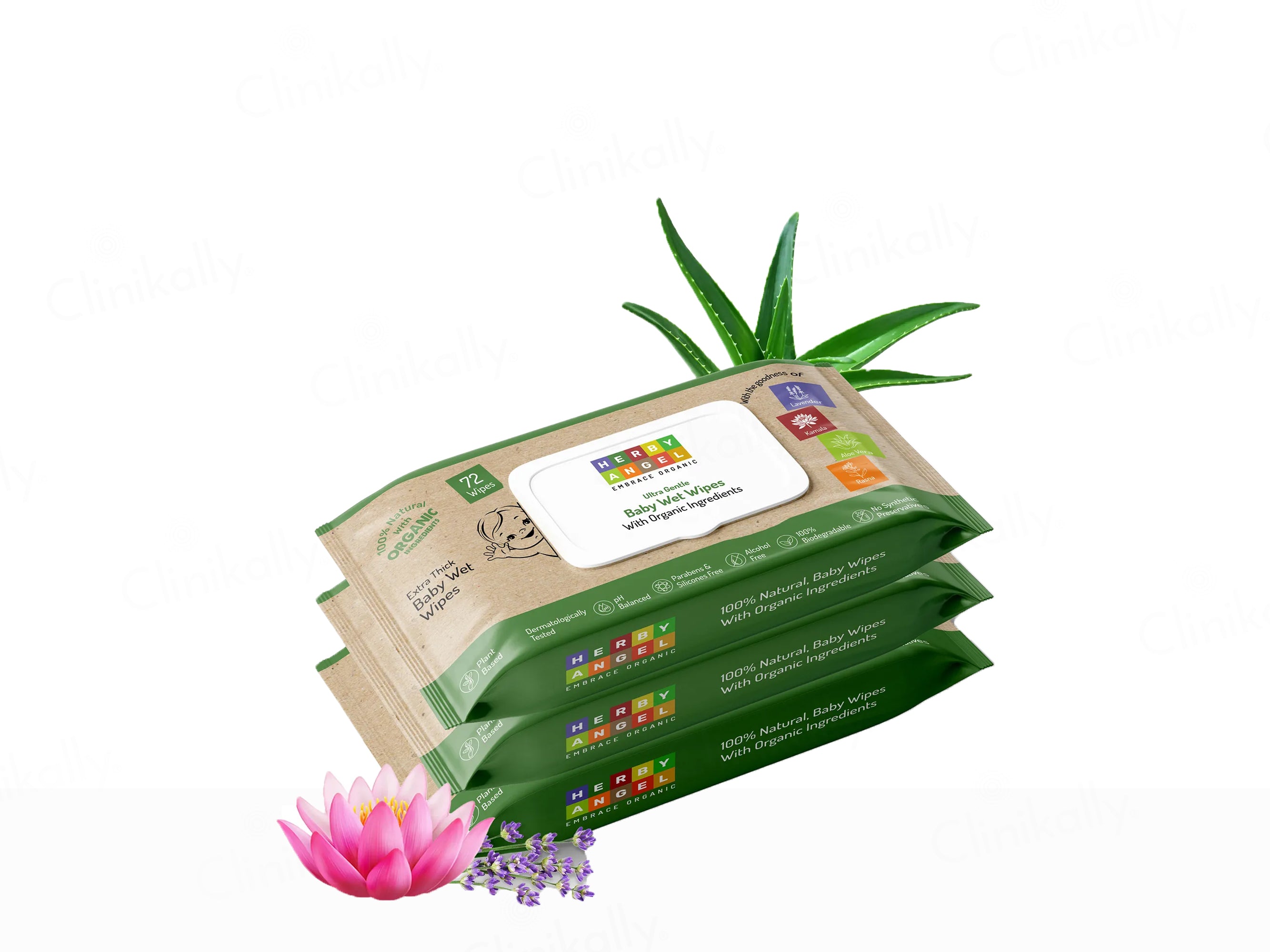 Herby Angel Ultra-Gentle Wet Wipes For Babies