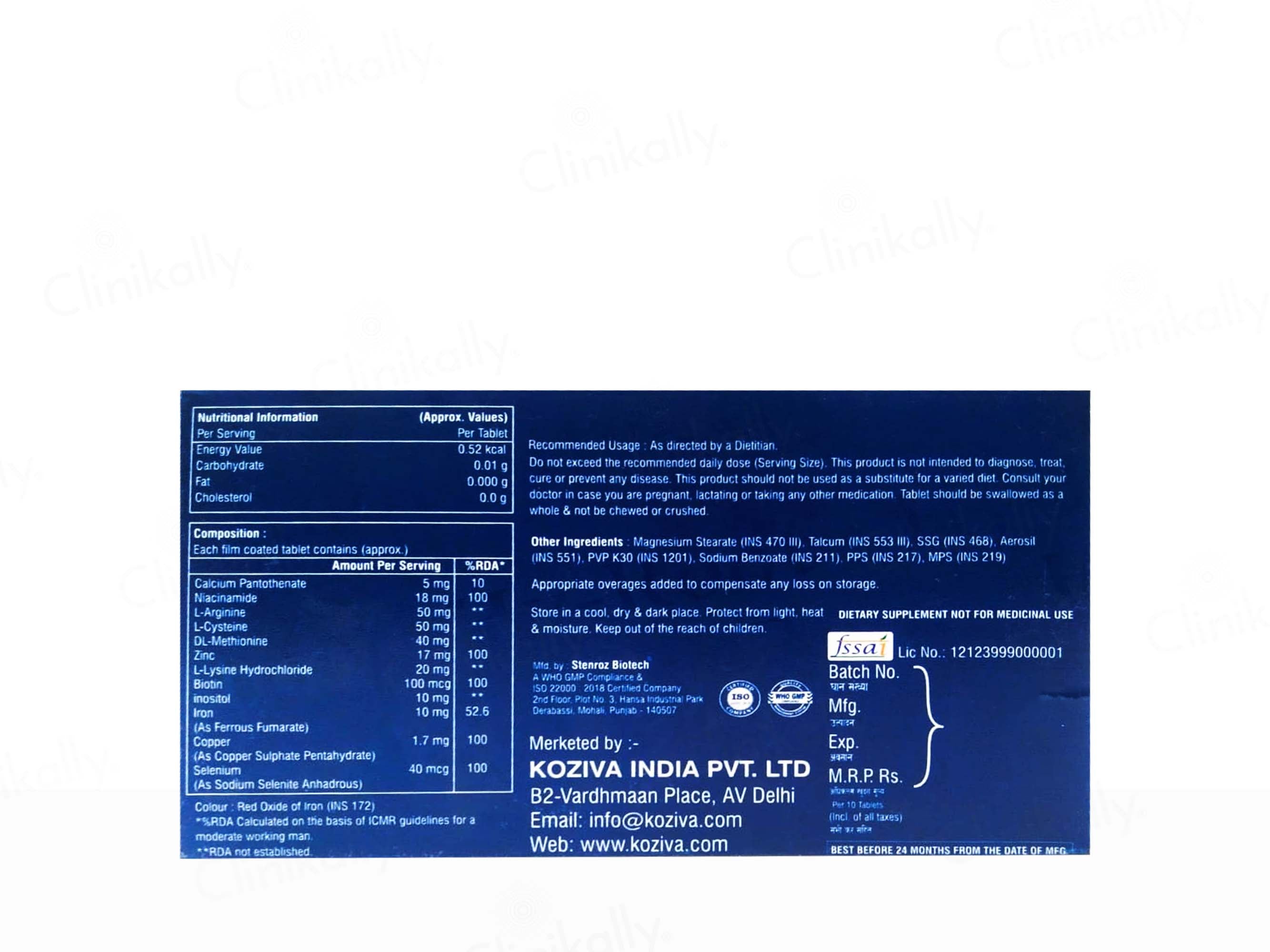 Hy-Root Nutraceutical Tablet