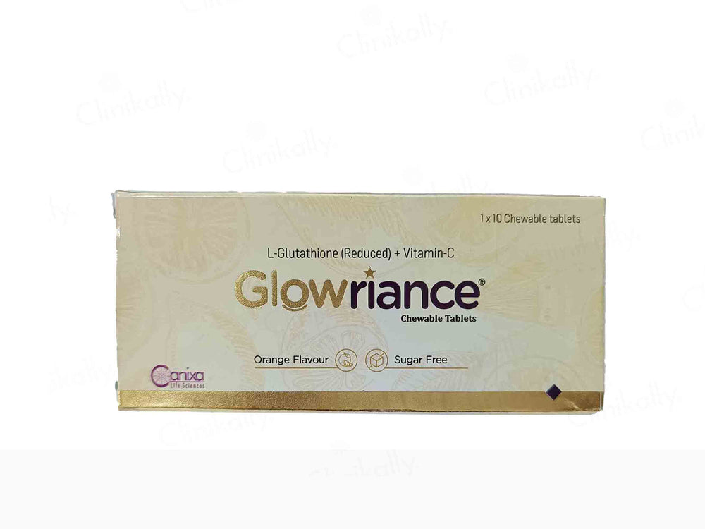 Glowriance Chewable Tablet Orange Flavour Sugar Free
