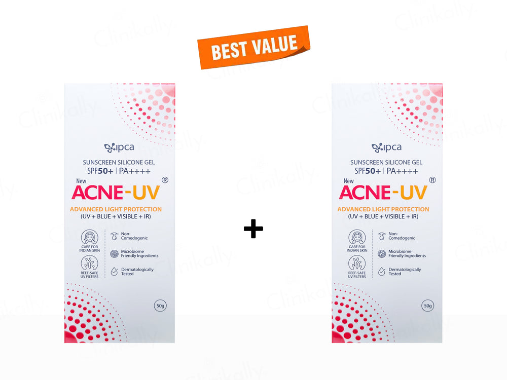 IPCA Acne-UV Advanced Light Protection Silicone Sunscreen Gel SPF 50+ PA++++