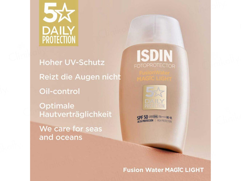 ISDIN Fotoprotector Fusion Water Magic Light Sunscreen SPF 50 PA++++