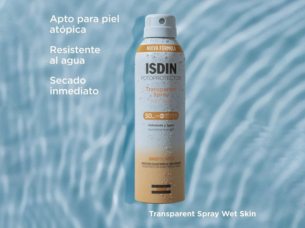 ISDIN Fotoprotector Wet Skin Transparent Spray Sunscreen SPF 50