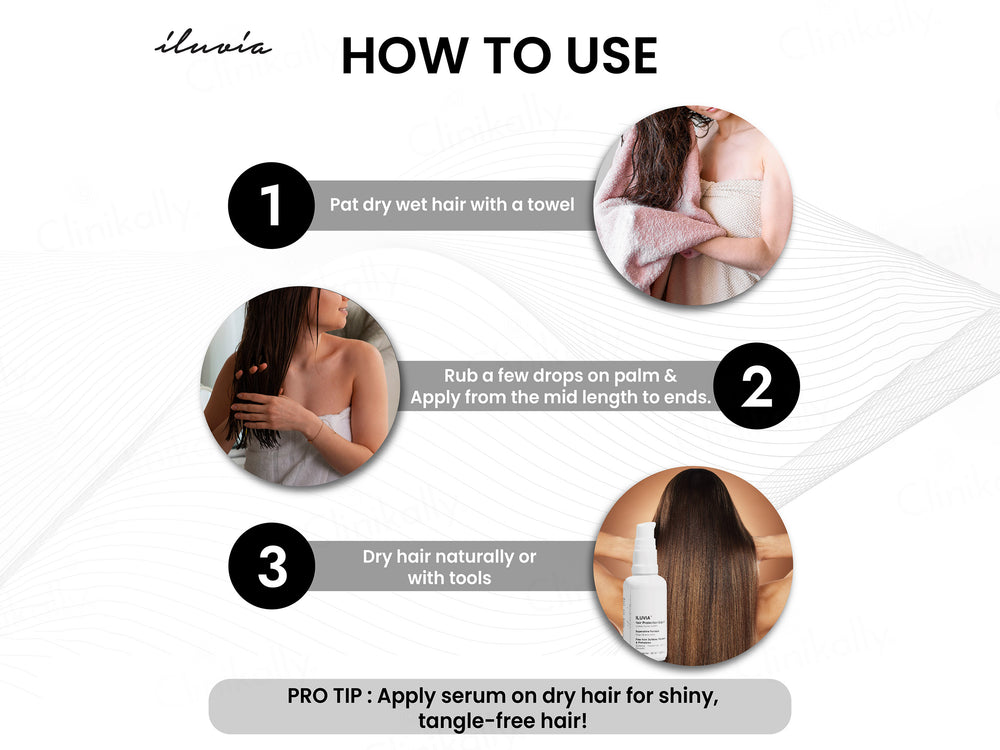 Iluvia Professional Heat Protection Hair Serum Spray