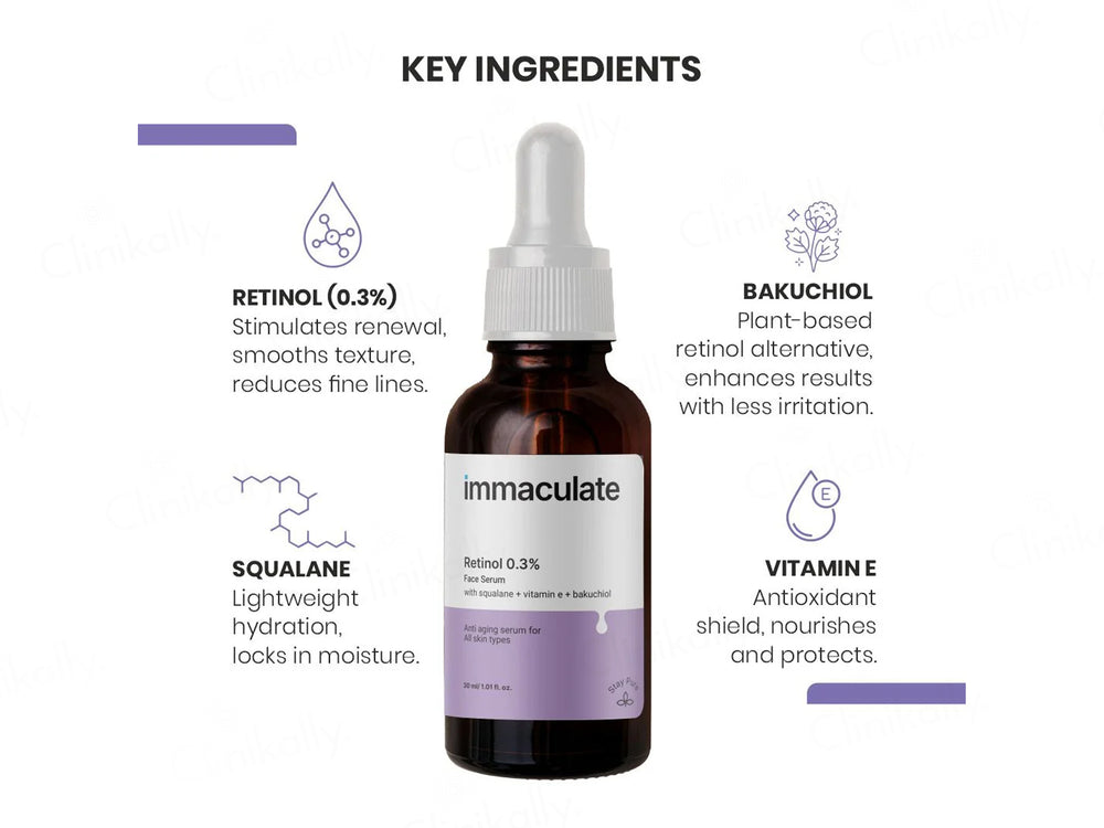 Immaculate 0.3% Retinol Face Serum