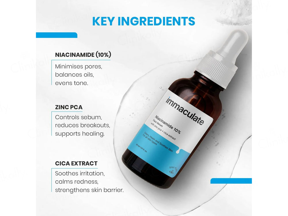 Immaculate 10% Niacinamide + Zinc Face Serum