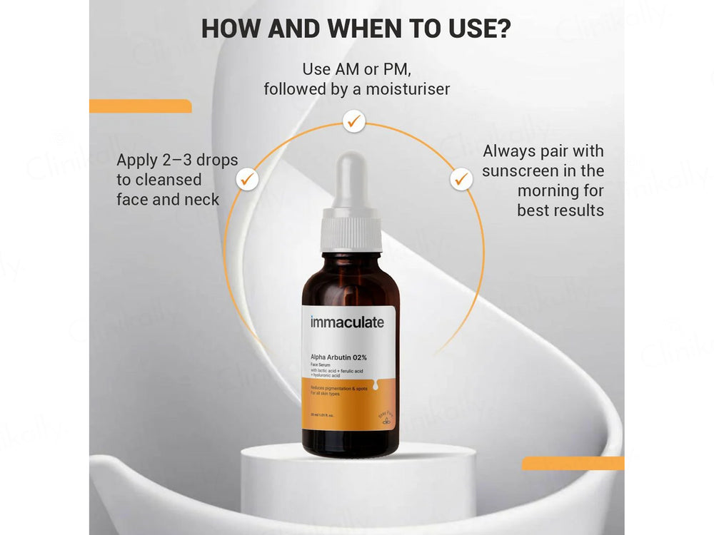 Immaculate 2% Alpha Arbutin Face Serum