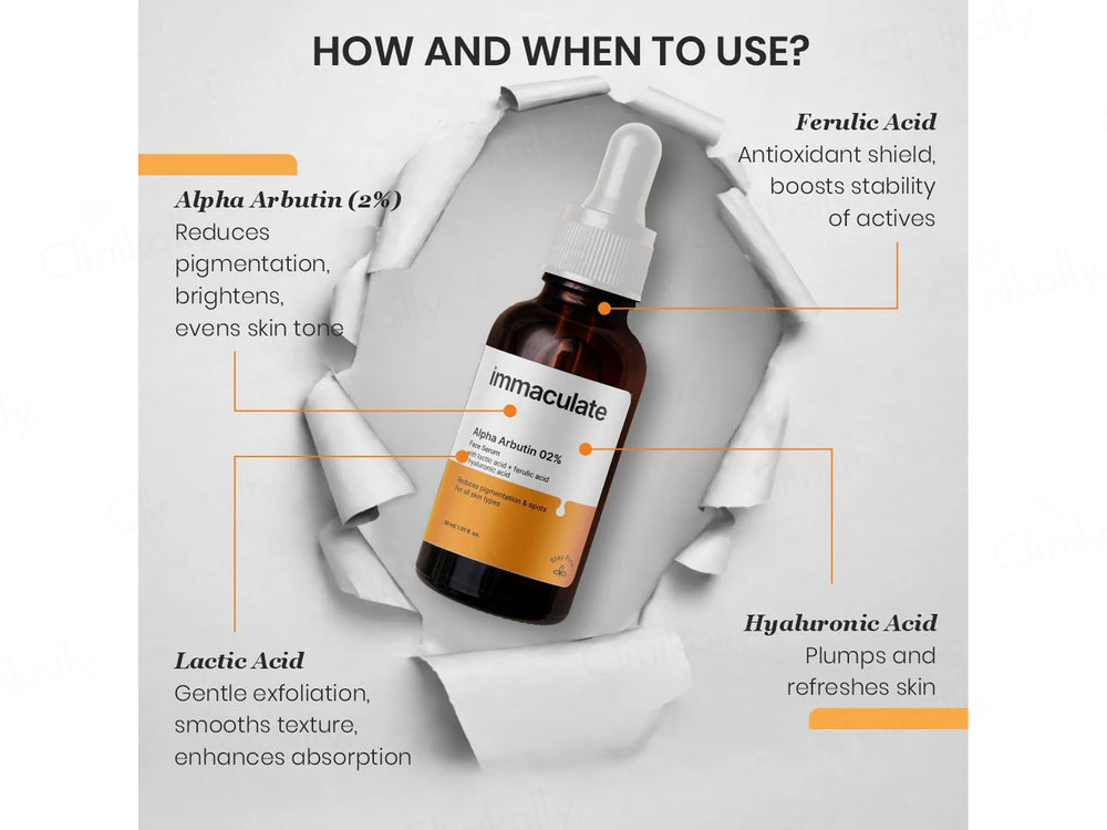 Immaculate 2% Alpha Arbutin Face Serum