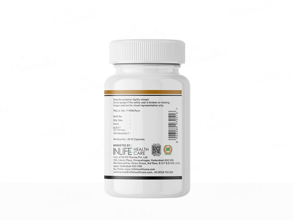 Inlife Black Seed Oil 500 mg Liquid Filled Veg Capsule
