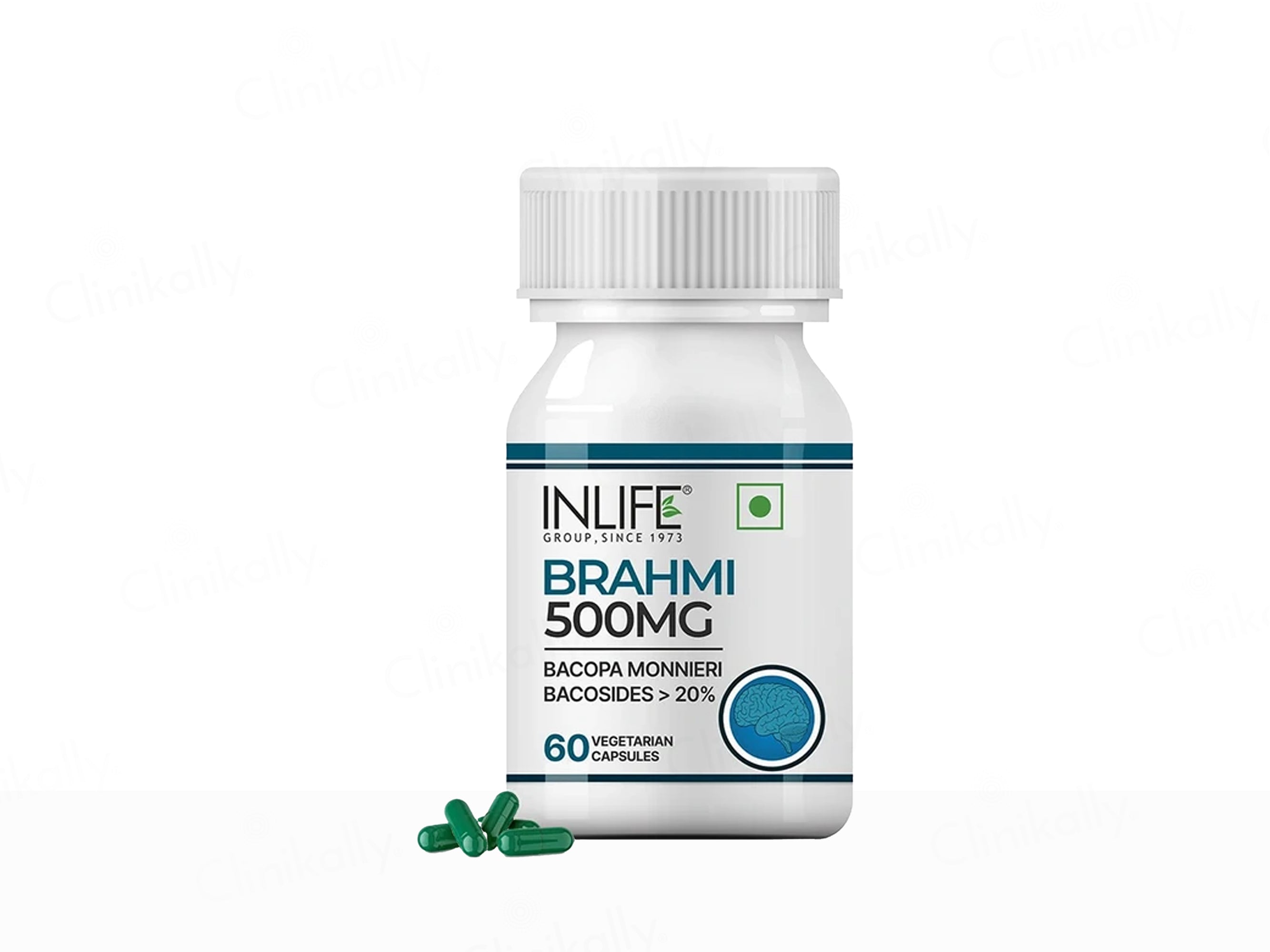 Inlife Brahmi 500mg Vegetarian Capsule