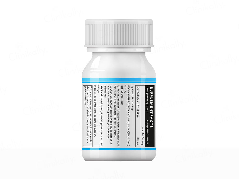 Inlife Cow Colostrum Piyush Ghan 500mg Vegetarian Capsule